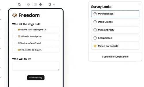 Create theme from netflix website